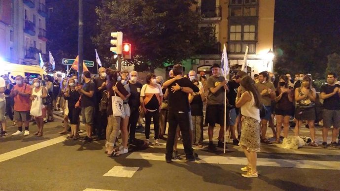 Covite denuncia el recibimiento al expreso de ETA Ibon Goieaskoetxea al salir de prisión en Francia.