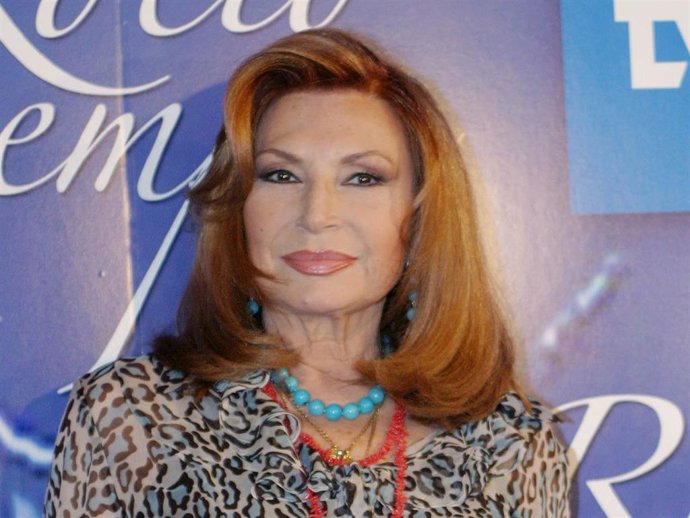 Rocío Jurado, pocos meses antes de su fallecimiento, cuando grabó el especial "Rocío siempre"