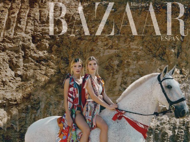 Victoria y Cristina Iglesias protagonizan la nueva portada de la revista "Harper's Baazar"