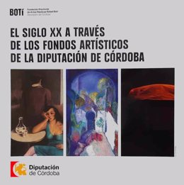 Cartel de la exposición 'El siglo XX a través de los fondos artísticos de la Diputación'