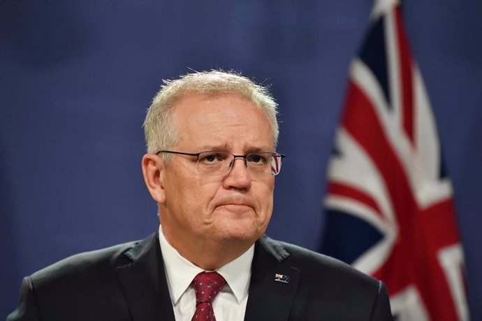 Scott Morrison, primer ministro de Australia, en una comparecencia ante la prensa en Sídney
