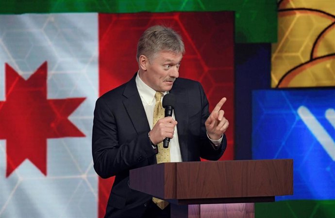 El portavoz de la Presidencia de Rusia, Dimitri Peskov, en una comparecencia ante la prensa en Moscú