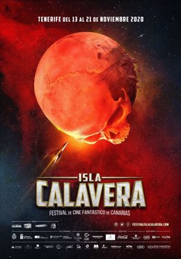 Cartel oficial de la cuarta edición del Festival de Cine Fantástico de Canarias, Isla Calavera