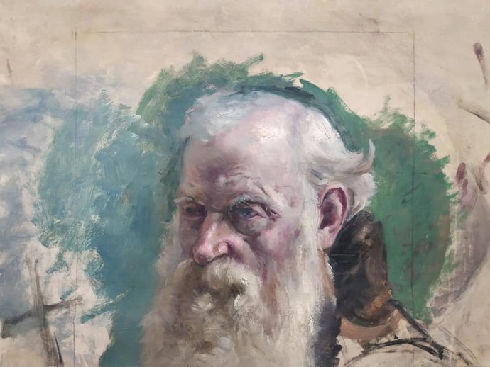 Obra de José Bermudo Mateos que se puede ver en el Museo Casa Pedrilla de Cáceres