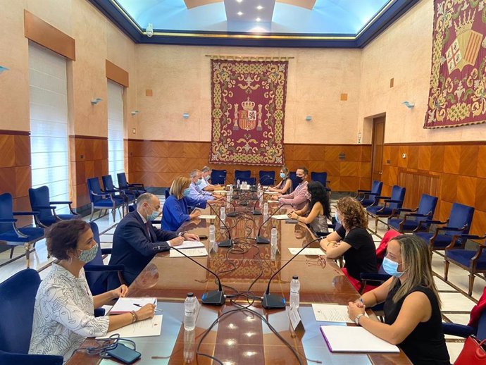 Reunión sobre el sistema  VioGén en la Delegación del Gobierno en Aragón