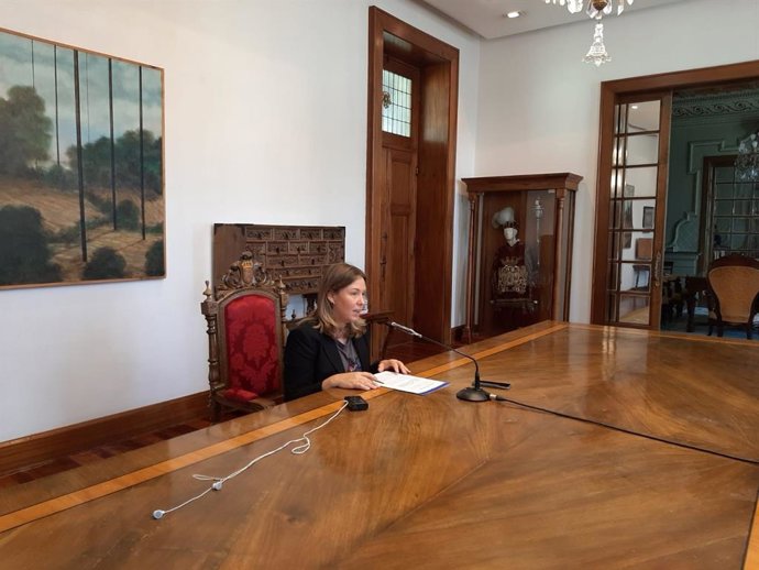 La portavoz socialista del gobierno provincial de la Diputación de Lugo, Pilar García Porto.