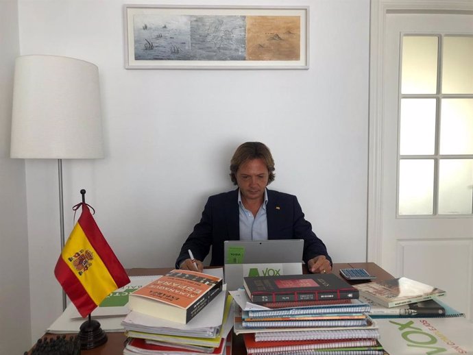 El presidente de Vox Baleares, Jorge Campos.