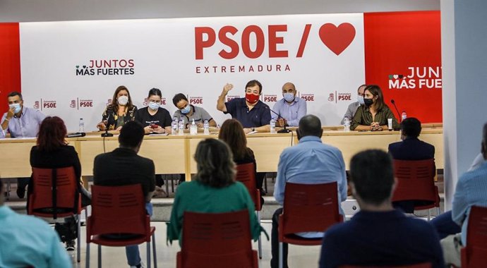 Reunión en Mérida de la Comisión Ejecutiva Regional del PSOE