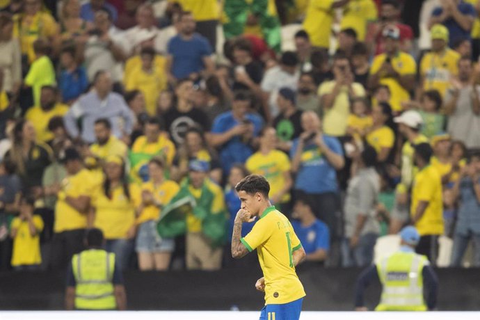 Philippe Coutinho con la selección brasileña