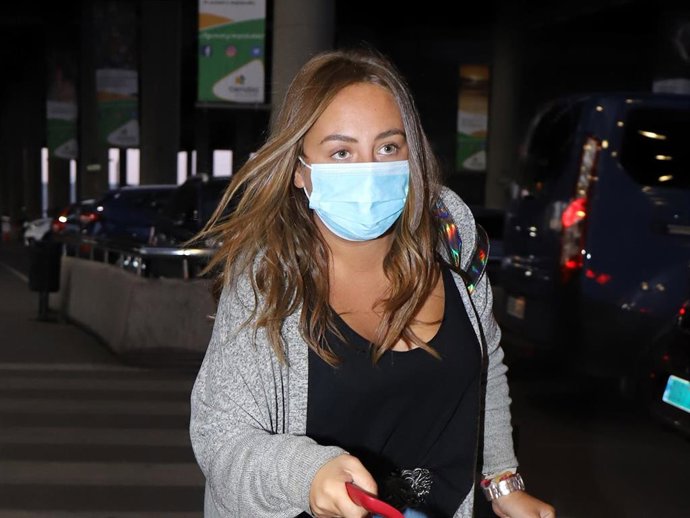 Rocío Flores, en una de sus últimas visitas a la capital