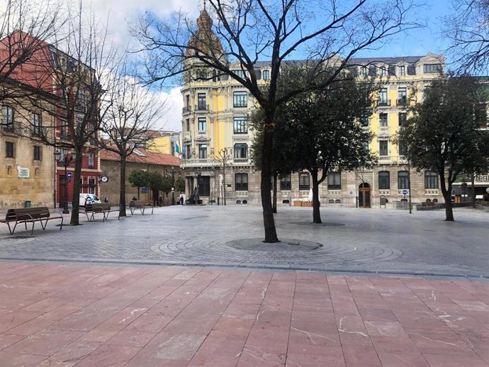 Plaza de Porlier, en Oviedo.