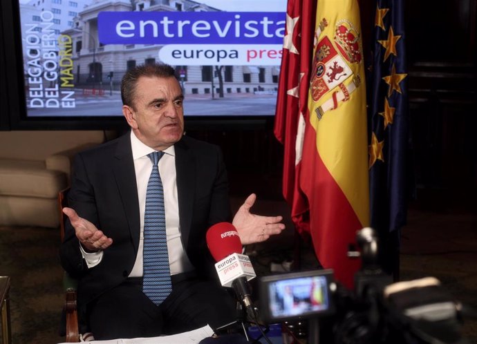 El delegado de Gobierno en Madrid, José Manuel Franco, durante una entrevista para Europa Press, en su despacho, en Madrid (España), a 16 de septiembre de 2020.