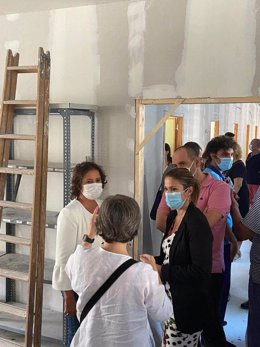 Visita a las obras del centro de Salud de Mengíbar (Jaén)