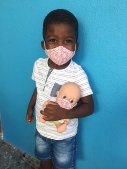 Koffi, el pequeño de tres años de Togo intervenido de una cardiopatía y una hernia inguinal en el Materno Infantil de Málaga