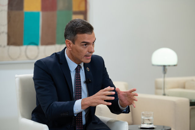 El presidente del Gobierno, Pedro Sánchez