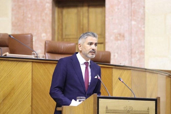 El parlamentario andaluz de Cs Emiliano Pozuelo, en una foto de archivo.