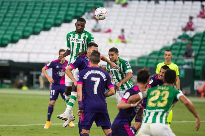 William Carvalho of Real Betis during the spanish league, LaLiga, football match played between Real Betis Balompie and Real Valladolid at Benito Villamarin Stadium on September 20, 2020 in Sevilla, Spain.
