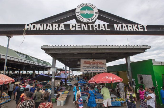 Mercado Central de Honiara, en la capital de Islas Solomón.