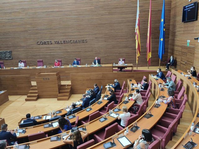 Imagen del hemiciclo antes de arrancar el pleno