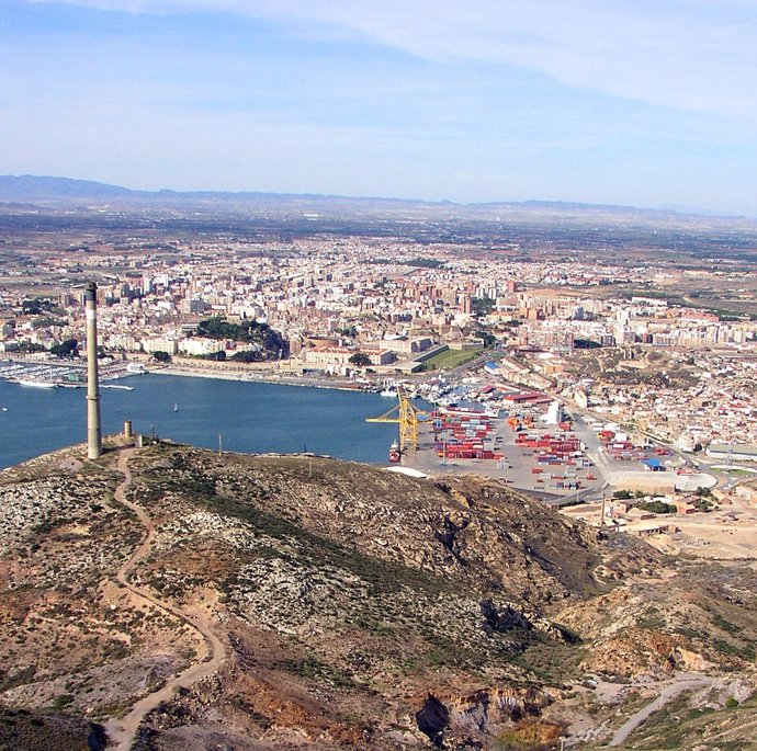 Imagen aérea de la zona de Peñarroya