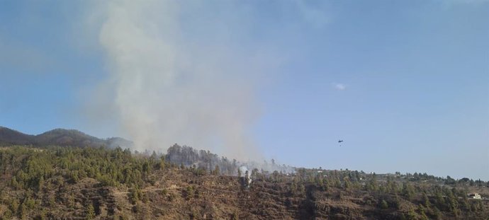 Imagen de archivo de un incendio en el municipio de Tijarafe