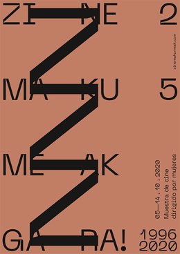 Cartel XXV edición de Zinemakumeak