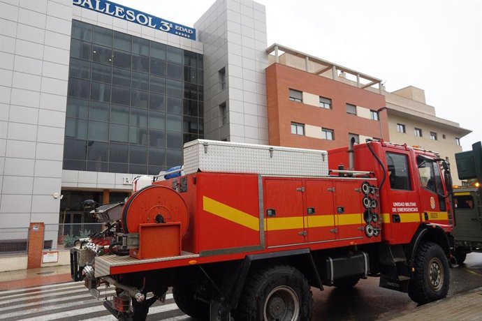 Desinfección de la residencia Ballesol en mayo de 2020