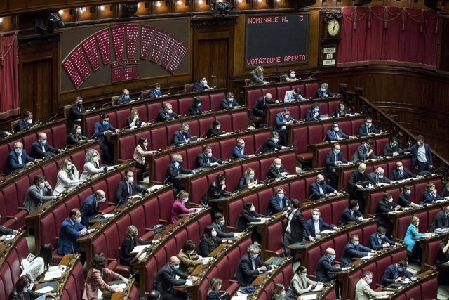 Sesión en la Cámara de Diputados de Italia