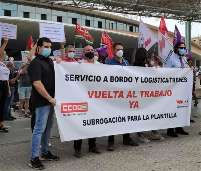 Concentración de CCOO en Santa Justa este lunes