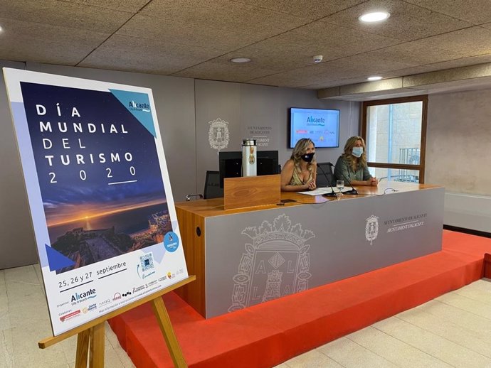 Presentación de las jornadas por el Día Mundial del Turismo en Alicante.