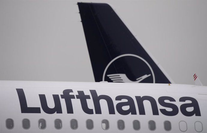 Un avión de Lufthansa en Frankfurt