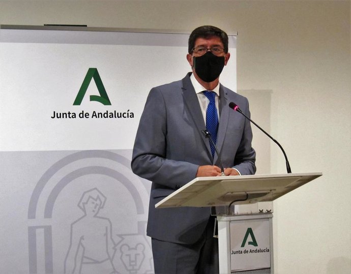 El vicepresidente de la Junta y consejero de Turismo, Juan Marín.