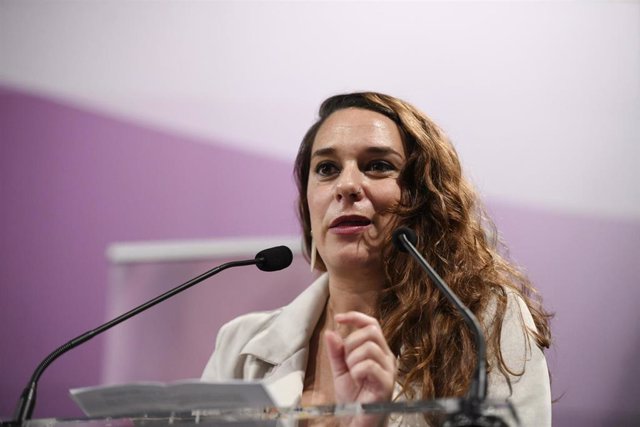 La secretaría de Estado de Igualdad, Noelia Vera, en una rueda de prensa en el Ministerio