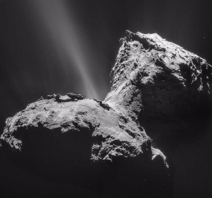 El cometa que visitó la misión Rosetta presenta una aurora única