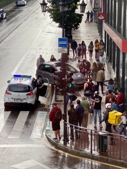 Accidente de tráfico en Oviedo.