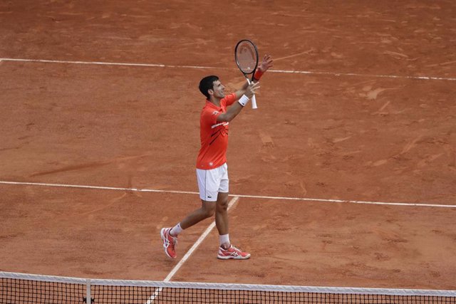 Novak Djokovic tras una victoria en un torneo