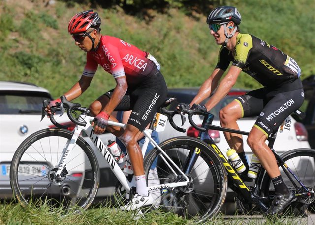 Nairo Quintana durante una etapa del Tour de Francia 2020