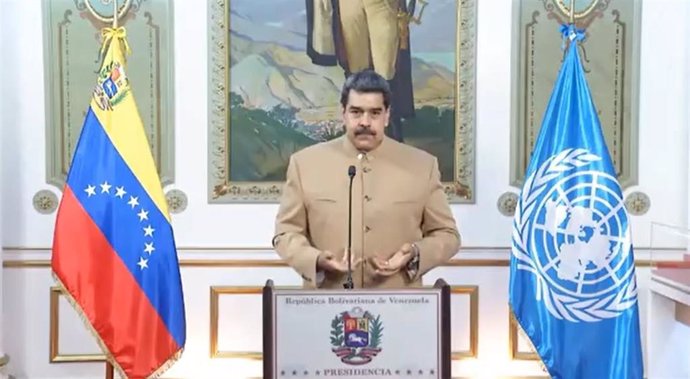 El presidente de Venezuela, Nicolás Maduro, en un mensaje a la ONU