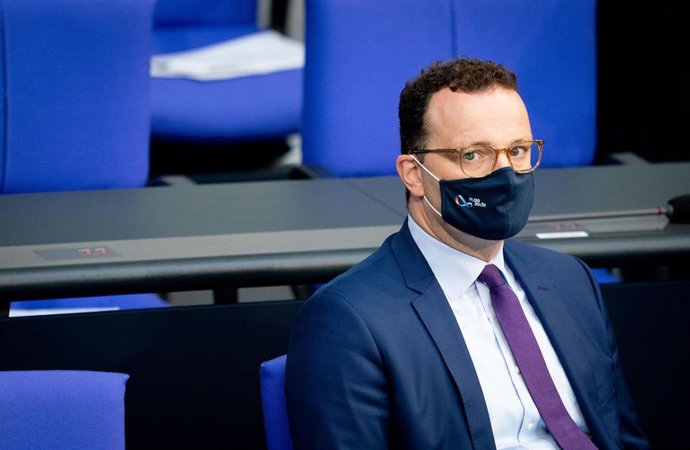 Jens Spahn, ministro de Sanidad de Alemania, en el Bundestag