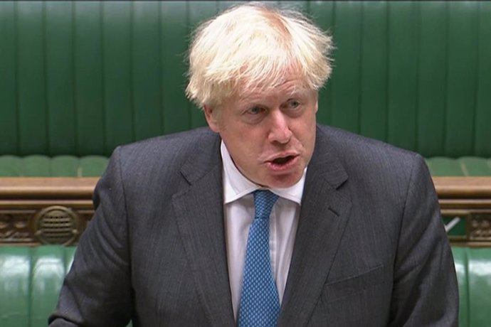Boris Johnson en la Cámara de los Comunes  