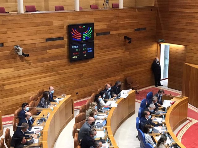 Votación en contra de una comisión de investigación sobre lo ocurrido en las residencias de mayores en la primera ola de coronavirus en Galicia. El PPdeG rechaza  su creación.