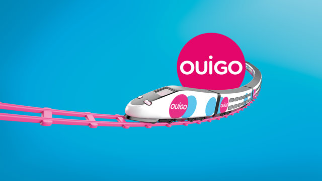 Ilustración de los trenes de Ouigo