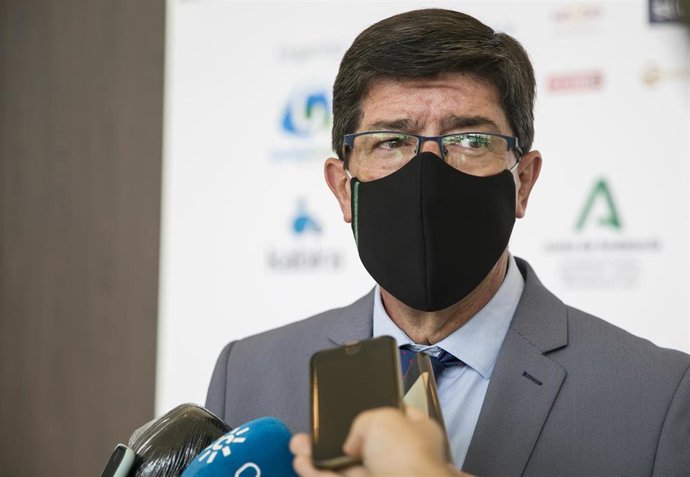 El vicepresidente de la Junta de Andalucía y consejero de Turismo, Regeneración, Justicia y Administración Local, Juan Marín, en una imagen de archivo
