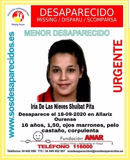 Joven desaparecida en Allariz (Ourense)