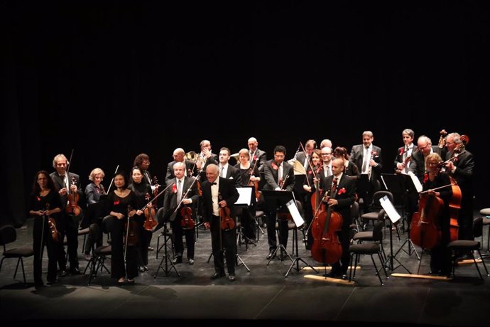 La Orquesta Ciudad de Granada, en Almuñécar, en una imagen de archivo