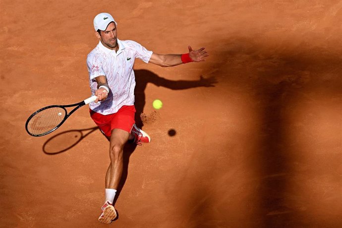 Novak Djokovic durante el Masters 1.000 de Roma