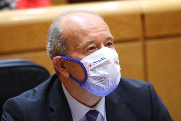El ministre de Justícia, Juan Carlos Campo, al Senat. Madrid (Espanya), 22 de setembre del 2020.
