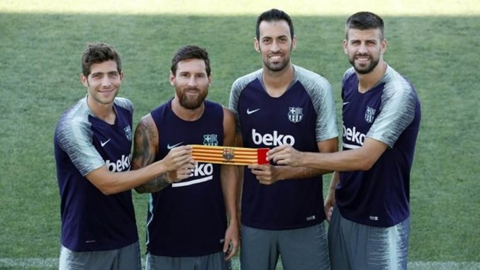 Messi, Busquets, Piqué y Sergi Roberto repiten como capitanes del FC Barcelona