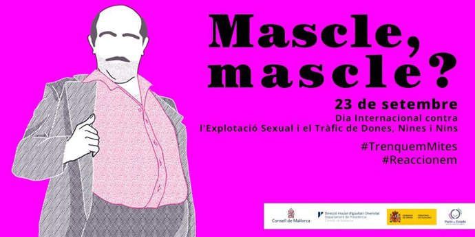Imagen de la campaña de sensibilización del Consell de Mallorca con motivo del Día contra la Explotación Sexual.