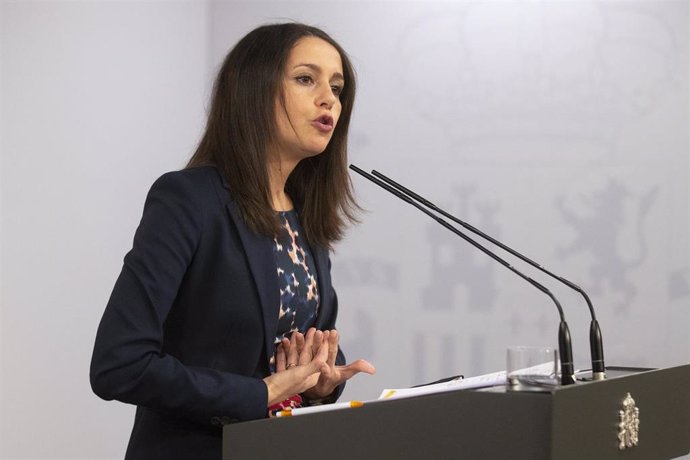 La presidenta de Ciudadanos, Inés Arrimadas, 